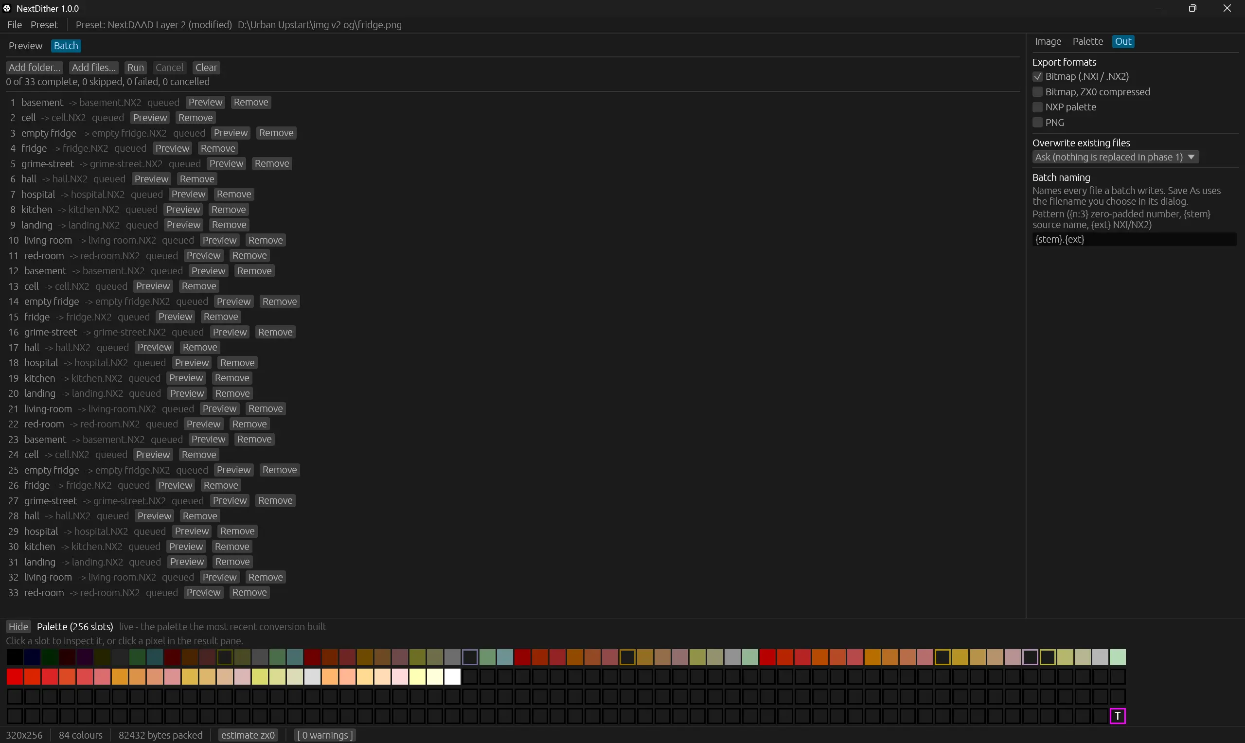 NextDither - batch processing